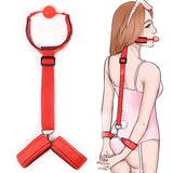 BDSM Mouth to Handcuff Restraint