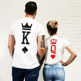 King & Queen Couples Matching T Shirt