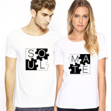 Soul Mate Puzzle Matching Couples Tee