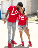 Couple's Lo Ve Matching Tee - Straight Up Fun