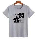 Soul Mate Puzzle Matching Couples Tee