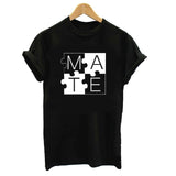 Soul Mate Puzzle Matching Couples Tee