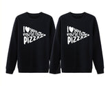 I Love You More Than Pizza Matching Couples Tee
