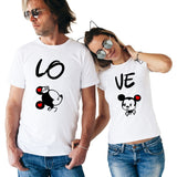 Minnie & Mickey Lo Ve Matching Couple Tees