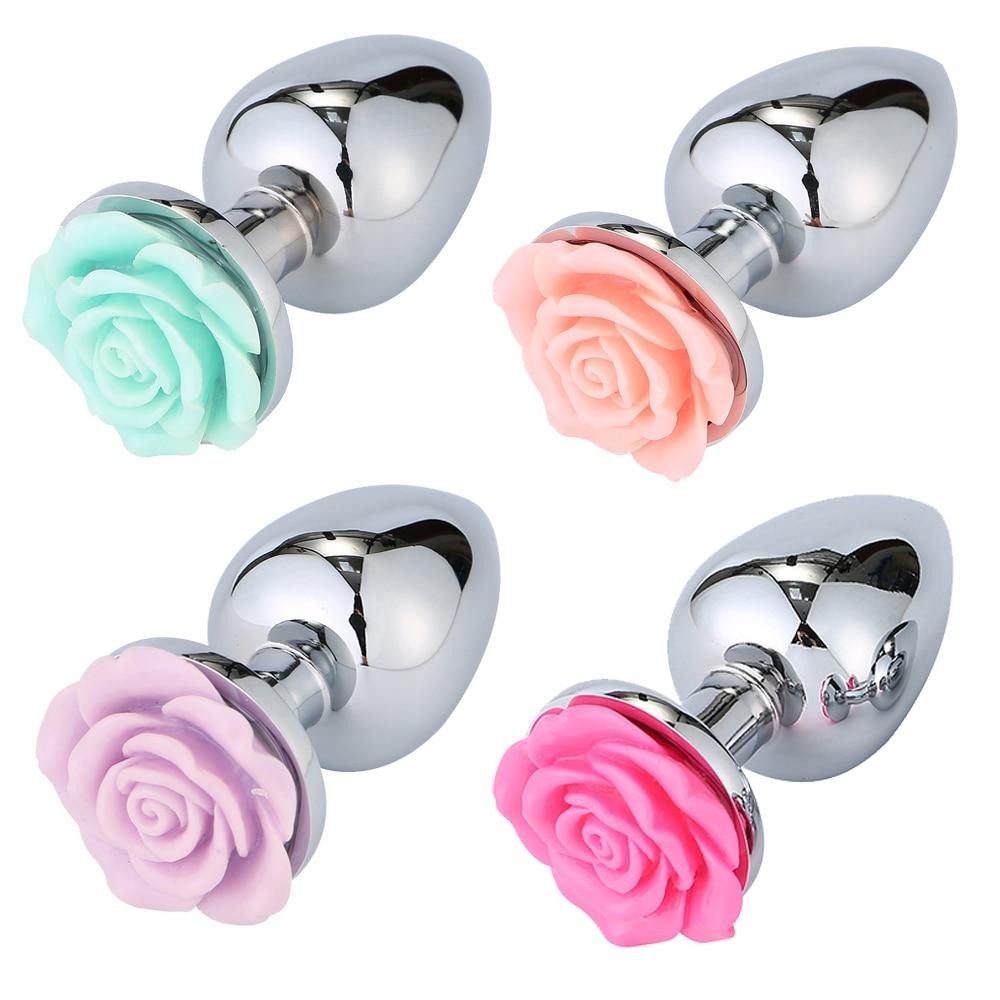 Metal Flower Butt Plug Straight Up Fun Metal Flower Butt Plug Straight Up Fun