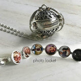 Angel Wing Expanding Photo Locket Necklace