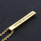 Personalized Square Bar Necklace