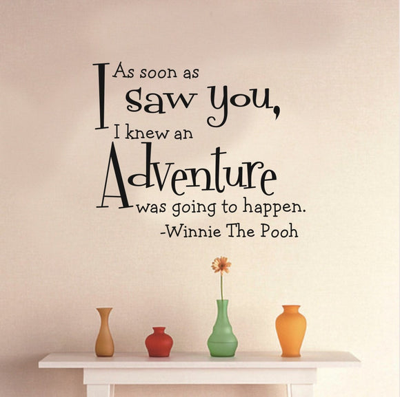 Winnie The Pooh Quote Wall Decal