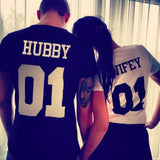 Hubby & Wifey Couples Tee