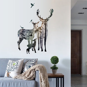 Deer Forest Wall Decal
