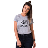 The Boss & The Real Boss Couple Tee - Straight Up Fun