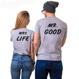 Mr.Good & Mrs.Life Couple Tee - Straight Up Fun
