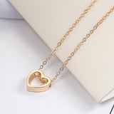 Hollow Heart Necklace - Straight Up Fun