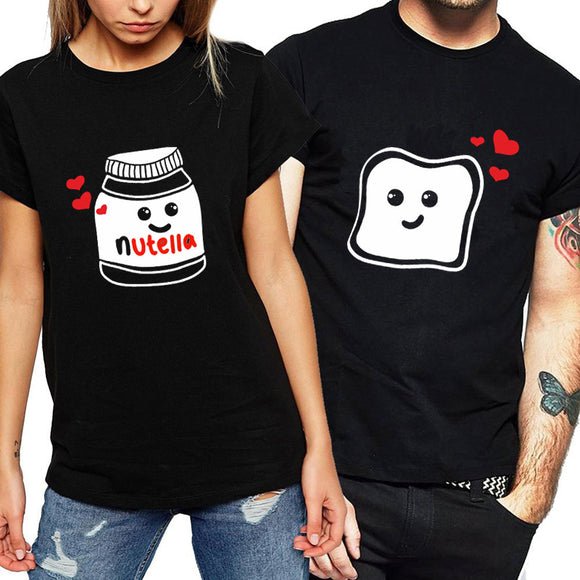 We Go Together Like Nutella & Toast Matching Couples Tee