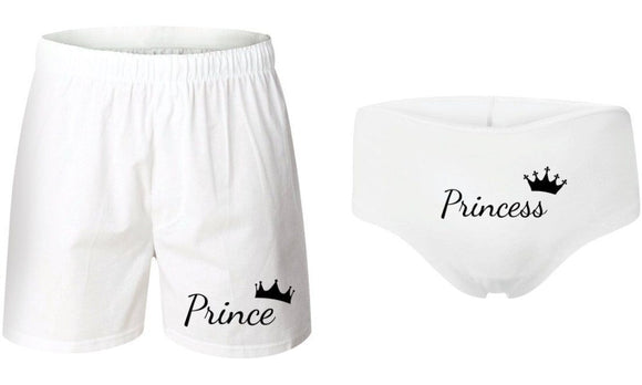 Princess & Prince Matching Couples Underwear