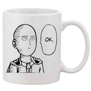 Saitama One Punch Man "Ok" Ceramic Mug