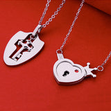 Key To My Heart Matching Couple Necklaces