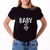 Baby & Burrito Belly Pregnancy Matching Couples Tee